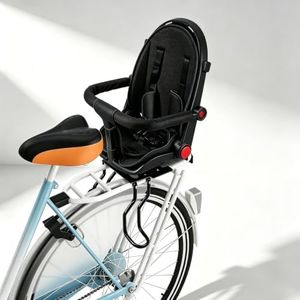 OUSEXI 2026 Black New Rear Child Bike Seat,Rear Mounted Kids Bike Seats,Back Mount Child Seat,Fits All Bicycle Rear Frames Upgrade