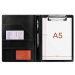 A5 Folder A5 Clipboard A5 Clipboard Folder Conference Folder A5 Clipboard Portfolio Folder A5 Pad Foldover Clipboard (Black)