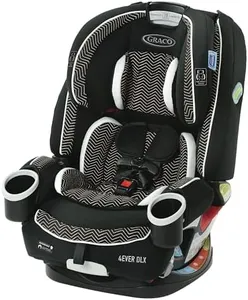 Graco 4Ever DLX 4-in-1, 10 Years Use Infant to Toddler Car Seat, Zagg, Includes Rear Facing, Forward Facing, Highback Booster & Backless Booster Seat options