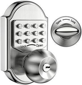 Megaflint Keyless Entry Door Lock Deadbolt Keypad Mechanical Stainless Steel (Pass Code or Key) 100% Mechanical, No Electronic