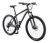 Mongoose Switchback Expert Hardtail Mountain Bike for Adult Men Women, Front Suspension, 18-Speed, 27.5-Inch Wheels, Hydraulic Disc Brakes, Medium Aluminum Frame, Grey