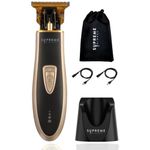 Men's Hair Trimmer by SUPREME TRIMMER - ST5210 Beard Trimmer for Men Professional Barber Liner Cordless Hair Clipper – Gold T Shaper