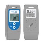 ThermElc TE-02 PDF Temperature Data Logger, with LED Indicator Lights, PDF File includes MKT, Alert, Temperature Graph, Temperature recorder for Shipping Temperature-sensitive Products