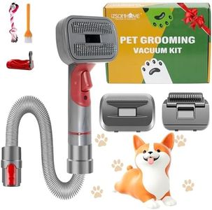 IZSOHHOME Compatible with V7 V8 V10 V11 V15,Dog Cat Brush for Shedding and Grooming,with Three Replacement Heads,Massage the skin,Easy to Clean Comb for Long or Short Haired Pets,Pet Brush Kit