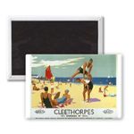 Cleethorpes Leapfrog - 3x2 inch Fridge Magnet - large magnetic button