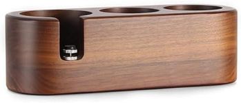Espresso Tamping Station,3 in 1 Tamper Station, Wooden Tamping Station,Integrates The Tamper,Distributor and Portafilter Holder,Tamping Station Compatible with Most Espresso Accessories(51-54mm)