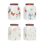 Lenox 895243 Butterfly Meadow Cooking Spice Jars, Set of 4