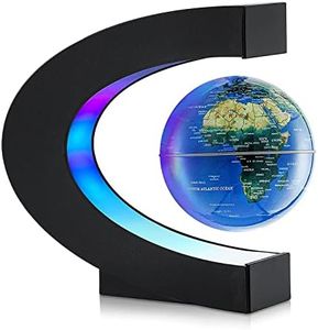 GIOD Globe, Magnetic Levitation Globe with LED, Levitation Globe World Map, Home Ornament, Home Office School Decor Ideas Gift (Blue)