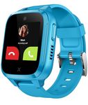 XPLORA Kidzi - Watch Phone for children 4G - Calls, Messages, Kids School Mode, SOS function, GPS Location, Camera and Pedometer - Including 3 months free subscription (BLUE)