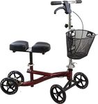 Roscoe Knee Scooter with Basket, Burgundy (ROS-KSBG)