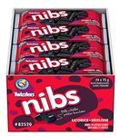 TWIZZLERS Black Licorice Candy, Black Licorice Nibs, Halloween Candy, Bulk Candy, Bulk Candy to Share, 24 Count