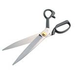 eZthings® 12" Upholstery Shears Heavy Duty Scissors For Cutting Arts and Craft Fabrics, Carpets (12 Inch Leather Cutting)