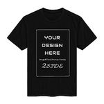 Custom T Shirts for Men Women Personalized T-Shirts Design Your Own Printed Shirts Front/Back Tee Shirts Men/Women Cotton T Shirts Custom Funny T Shirt for Valentine's Day, Mother’s Day, Anniversary