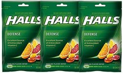 Halls Defense Vitamin C Drops Assorted Citrus - 30 ct, Pack of 3