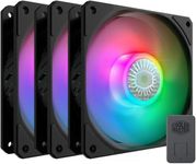 Cooler Master SickleFlow 120 ARGB 3N1 Pack Case & Cooling Fan – Controller Included, ARGB Motherboard Compatible, Translucent Air Balance Blades, 62 CFM, 2.5 mmH2O, 8 to 27 dBA - ARGB