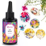 Oytra UV Resin Art Hard Liquid 100 Grams Crystal Clear Transparent Glossy Finish Casting Coating Polymer Clay DIY Jewellery Craft Ultraviolet Light Cure Decoration for Artists Professionals