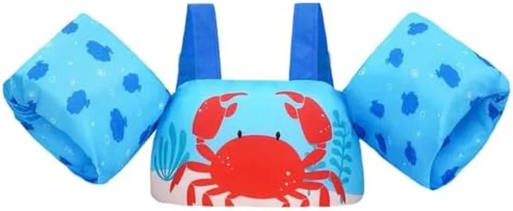 Gogokids Kids Swim Vest, Toddler Floaties for 20-50 lbs/2-6 Years Old Girls and Boys, Float Swimwear with Shoulder Strap