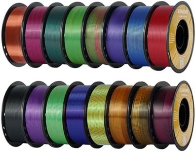 Kingroon PLA 3D Printer Filament, Silk PLA Filament, (16KG Silk Tricolors)