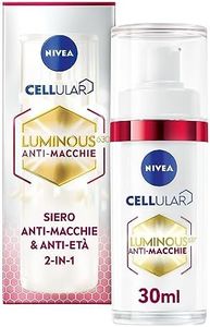 NIVEA Cellular Luminous630 Siero Anti-Età 30 ml, Siero viso antirughe, macchie e segni del tempo, Siero viso acido ialuronico con booster di collagene, Siero antimacchia viso giorno e notte
