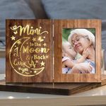 ARIDUR Mimi Gifts, Mothers Day Mimi Gifts for Grandma, Mimi Picture Frame Best Mimi Ever Gift, Brown Glowing 4x6 Picture Frame for Wall and Tabletop