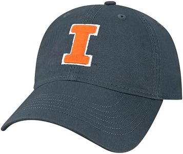 Barnesmith University of Illinois UIUC Illini Adjustable Hat, Spirit, Navy, One Size Fits All