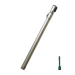 EZ SPARES Tube,Telescopic Stainless Steel Pipe,35mm 1.375" Extension Wand,Central Vacuum Cleaner Attachment