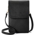 BOSTANTEN Crossbody Bag For Women Leather Small Crossbody Purse Cell Phone Wallet Purses Should Bag Black