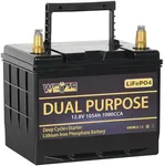 WEIZE 12V 105AH Dual Purpose LiFePO