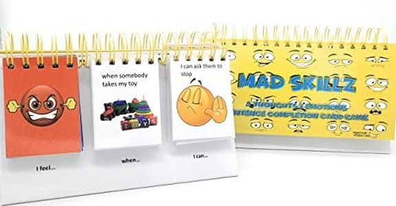 MAD Skillz: A Thoughts & Emotions Sentence Completion Card Game for Taking Control of Feelings/Emotions; Autism; ADHD; Helps Kids Make Positive Choices; Teaches Mindfulness; Hardcover and Laminated