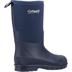 Cotswold Hilly Kids Neoprene Wellington Boots Navy 4 / EU 37