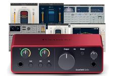 AudioDeluxe Focusrite Scarlett Solo (4th Gen) USB Audio Interface and Waves Musicians 2 Bundle
