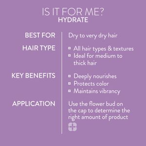 Pureology Hydrate Moisturising Shampoo – Sulphate Free, Vegan, 266ml
