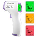 Forehead Thermometer for Adults Kids, Non-Contact Infrared Thermometer with Fever Alarm, Digital Thermometer with 32 sets of Memory Data, Thermometer for Adults and Kids