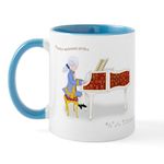 CafePress Practice Maintains Perfect Mozart Piano Mug 11 oz (325 ml) Ceramic Coffee Mug