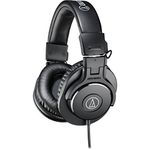 Audio-Technica Ath-M30X Wired On Ear Headphones Without Mic (Black)