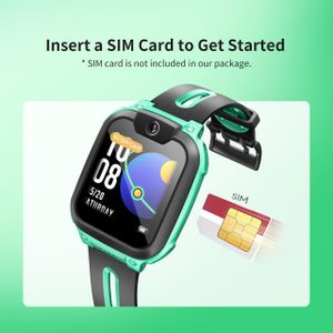 imoo Z1 Kids 4G Smart Watch Phone – GPS, Video Call, IPX8 Waterproof, Green