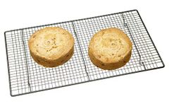 MasterClass Cooling Rack, Non-Stick Coated Cake Cooling Rack, Sleeved, Robust Carbon Steel, 46x26cm