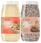 JIWA healthy by nature Organic Tricolor Quinoa, 1 Kg (Certified Organic & Gluten Free) & JIWA healthy by nature Organic Quinoa, 1 Kg, (Certified Organic & Gluten Free)