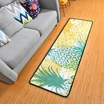 Pineapple Tropical Fruit Kitchen Rugs Non-Slip Soft Doormats Bath Carpet Floor Runner Area Rugs for Home Dining Living Room Bedroom 72" X 24"