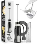 K-Brands Corded Electric Milk Frother with Plug in - Handheld Electric Whisk Stirrer Whipper - Foam Maker for Coffee, Latte, Cappuccino, Hot Chocolate – Powerful Drink Mixer