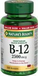 Nature's Bounty Vitamin B12 Supplement, Supports Energy Metabolism, 2500Mcg, 120 Microtablets