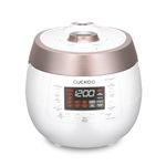 Cuckoo CRP-RT0609FW | Twin Pressure rice cooker 6 cup & Warmer with High Heat, GABA, Mixed, Scorched, Turbo, Porridge, Baby Food, Steam (Hi/NonPressure) and more, Made in Korea | White