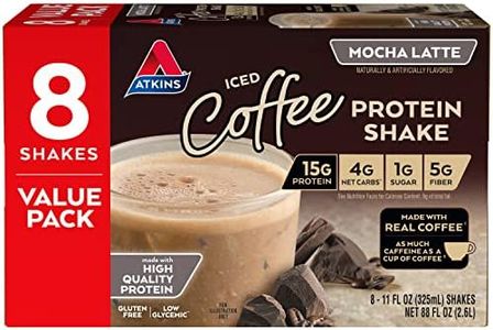 Atkins Mocha Latte Protein-Rich Shake. With Protein. Keto-Friendly and Gluten Free. Value Pack. (8 Shakes)*Packaging May Vary