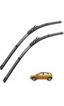 AWB® Front Wiper Blades Compatible with Fiat Punto, Linea,Avventura,Urban Cross Exact Fit (Pack of 2)