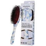 Denman Boar Bristle Hair Brush – Smoothing & Shine Enhancing for Slick Back Styles, Curl Defining & Detangling. Hairbrush for All Hair Types for Women & Men, D81M, Blue Belle
