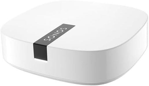 Sonos Boost WLAN Bridge, White - WiFi Amplifier for Interference Free Transmission in The Sonos Home Sound System - More Range for Connecting The Sonos WiFi Speakers