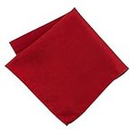 100% Silk Woven Red Pocket Square H