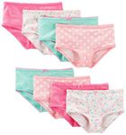 Simple Joys by Carter's Baby Girls' Toddler 8-Pack Underwear, Pink/Mint/Floral, 2-3