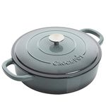 Crock-Pot Crock Pot Artisan Enameled Cast Iron Braiser W/Lid, 5 Quart, Slate Gray