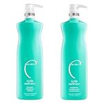 Malibu C Scalp Wellness Hair Shampoo & Conditioner Duo (33.8 oz) - Nourishing Dry Scalp Hair Care Set - Moisturizing Shampoo & Conditioner for Scalp Rejuvenation